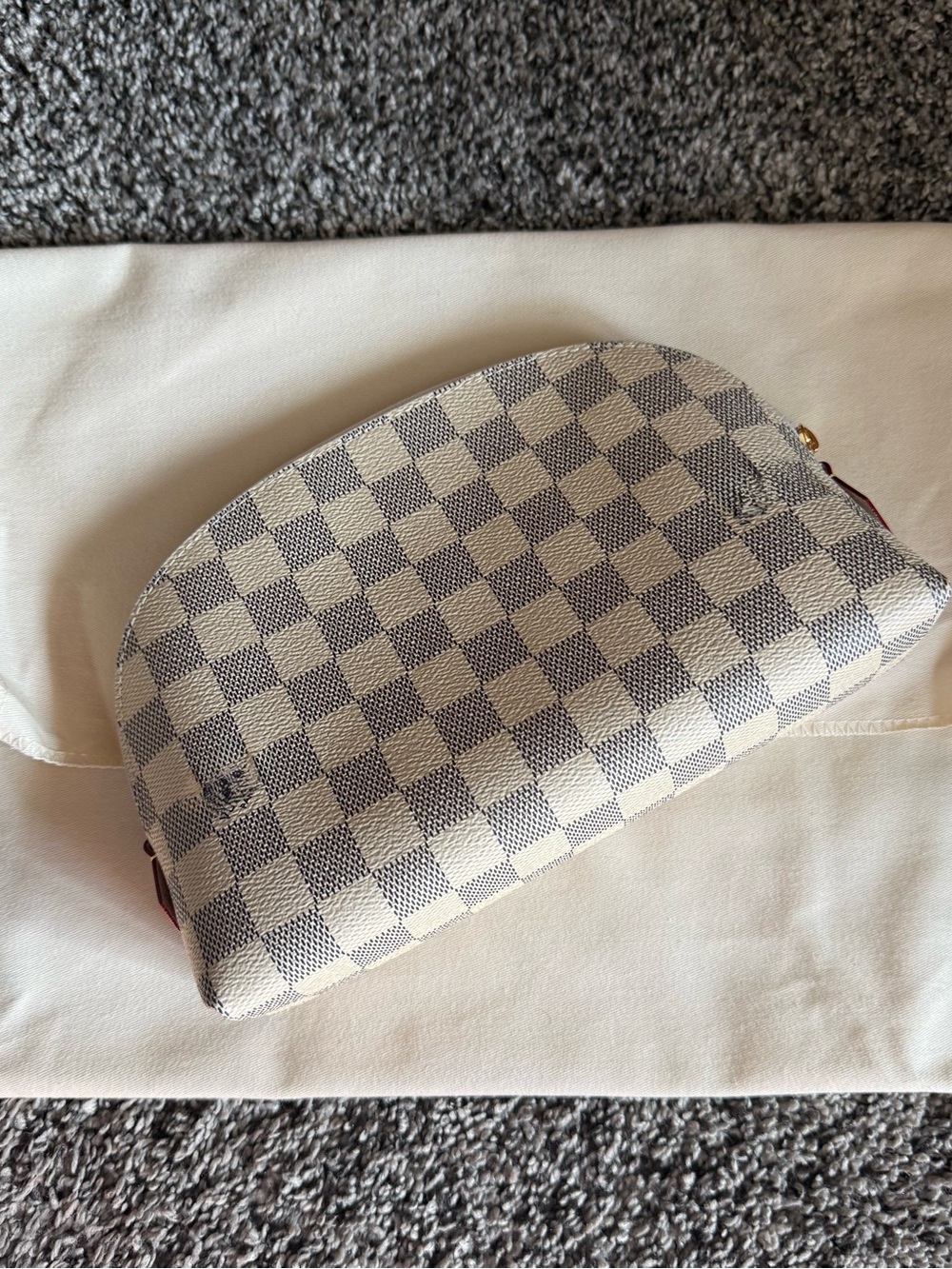 NEW Checkered Luxury Cosmetic Pouch